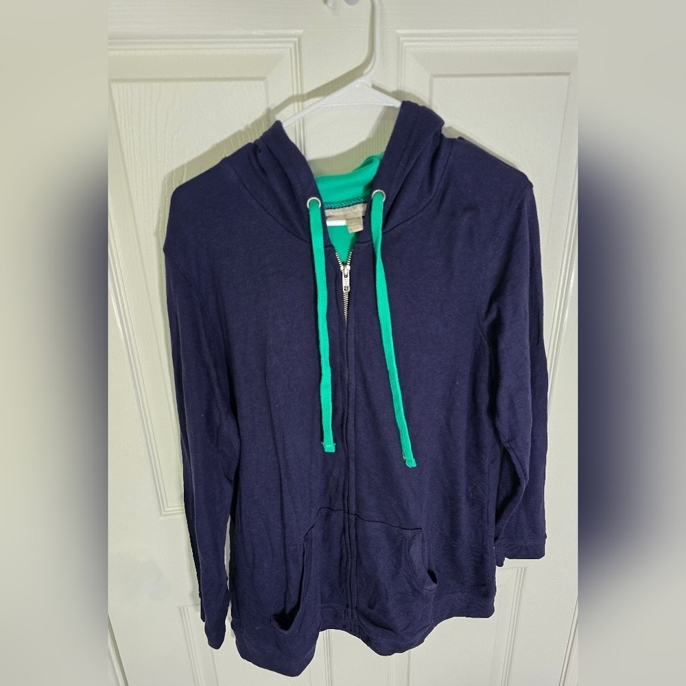 Woman Within Zip up Jacket and Sweat Pants Set Large